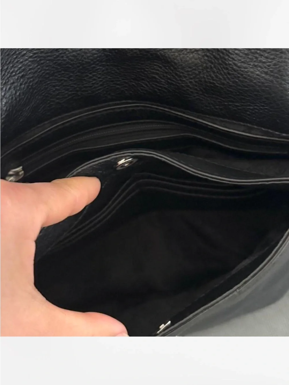 Michael Kors Black Pebbled Leather Crossbody Bag